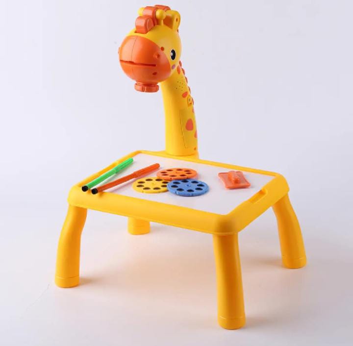 Small Hands Drawing Projector Table for Kids with Light & Music