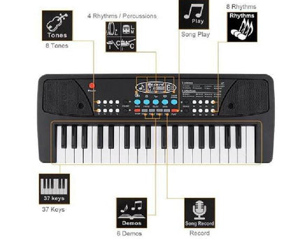 Bigfun 37 Keys Musical Electronic Keyboard Piano For Kids