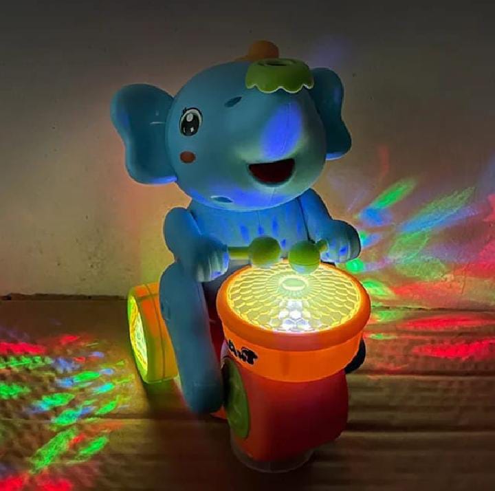 BATTERY OPERATED BALL ELEPHANT AIR BALL WITH LIGHTS SOUNDS