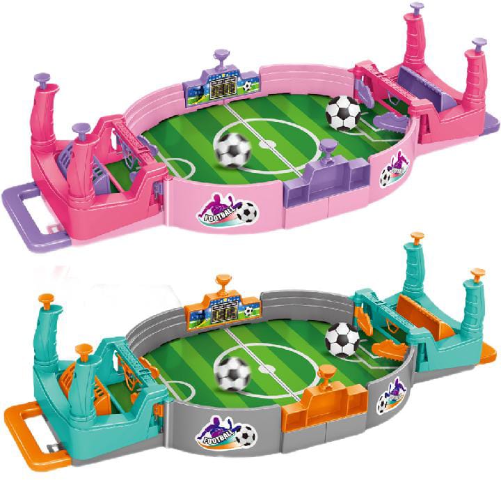 Portable Tabletop Soccer Game - Two-Player Foosball for Kids & Family