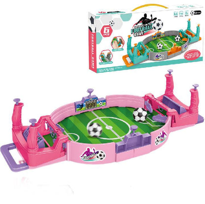 Portable Tabletop Soccer Game - Two-Player Foosball for Kids & Family