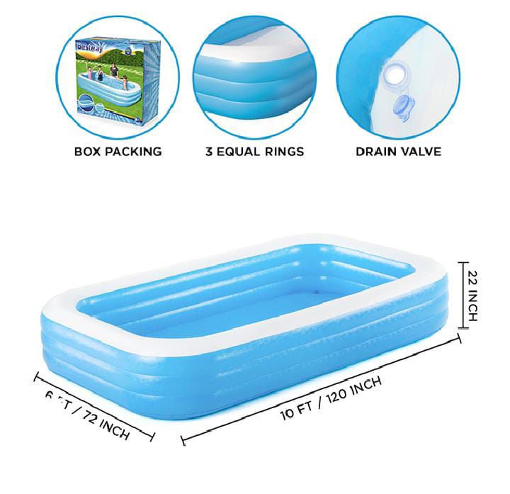 Bestway 54009 Inflatable Pool – 10ft Kids & Family Pool